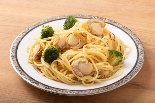 ホタテのペペロンチーノ