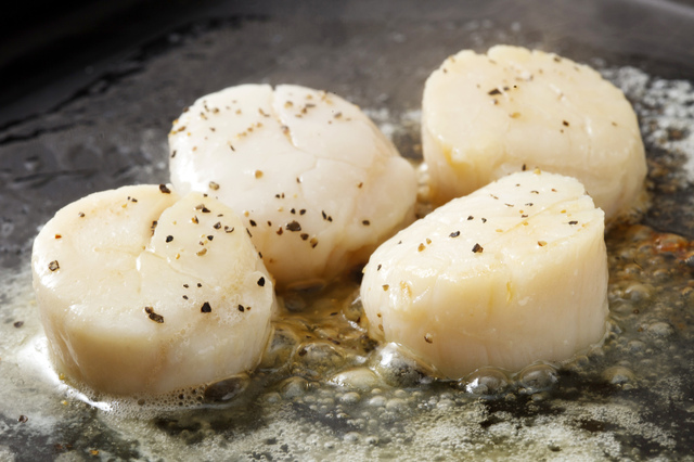 ホタテの塩バター焼き