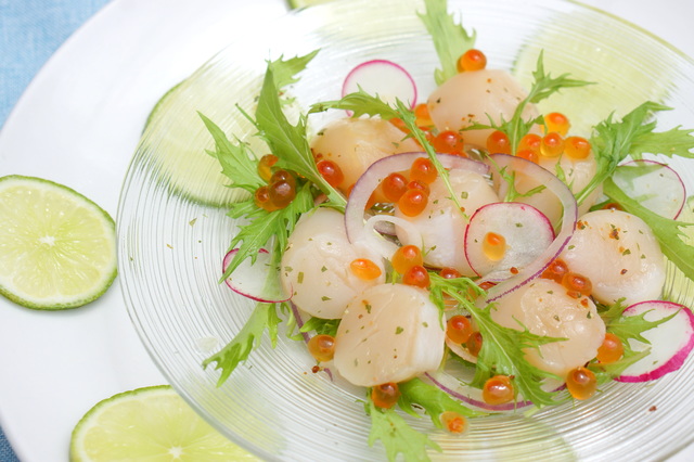 定番！ホタテのカルパッチョ