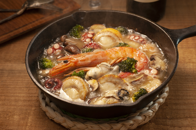 ホタテのアヒージョ